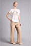 Straight Fit Beige Trousers H7791Ax26Sm