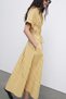 Gingham Midi Length Woven Dress with Tie Detail Ss26El0040 - 2