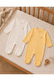 2-Piece Baby Sleep and Play Jumpsuit with Booties and Snap Fasteners, 100% Cotton - 4
