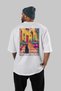 For the Love of Cats 55 Cats Printed White Oversize T-Shirt 100% Cotton Unisex Cat Lover Premium Design - 4