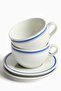 2-pack porcelain cups and saucers - 4