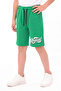Original Print Detailed Elastic Waist Double Pocket Summer Boys' Capri Pants - 3