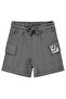 Basic Cargo Pocket Capri for 2-5 Years - Gray