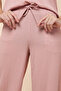 Textured Wide Leg Pants with Drawstring Waist - 5