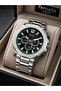 Men's Wristwatch Steel Band Silver Color Functional Premium Design with Calendar Gift Boxed - 3