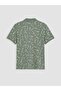 Polo Neck Patterned Pique Men's T-Shirt - 2