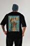 99 Cats for Cat Lovers Printed Black Oversize T-Shirt 100% Cotton Unisex Cat Lover Premium Design - 2