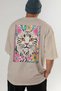 43 Cats for the Sake of Cats Printed Beige Oversize T-Shirt 100% Cotton Unisex Cat Lover Premium Design - 6