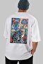 For the Love of Cats 77 Cats Printed White Oversize T-Shirt 100% Cotton Unisex Cat Lover Premium Design - 6