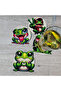 Lodos 4 Pieces Wooden Frog-Shaped Coasters Suitable for Tabletops in Home, Bar, Office, Holiday Decorations - 3