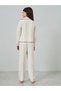 Teen Girls Textured Long Sleeve Shirt and Pyjama Set - 6