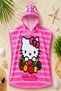 New Season 100% Cotton Cartoon Character Patterned Hooded Children's Poncho Bathrobe (Beach - Pool - Bathroom) (70*90cm) - 2