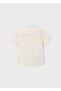 Boy's Short Sleeve Linen Shirt Orange - 5