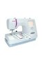 MC370E Embroidery Machine, Backlit B&W LCD Touch Screen, 100 Built-In Embroidery Designs, 750spm Embroidery Speed, 3 Built-In Embroidery Fonts, Start & Stop Button, White | MC370E