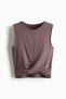Slim Fit twist-detail sports vest top - 6