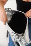 Women's Hand and Shoulder Bag – Stylish and Large Volume with Zipper Detail in Silver - 4