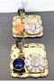 2 Pieces Presentation Tray Lalezar Full Gold Tray 22 cm - 3