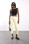Yellow High Waist Tensel Baggy Jean 3001 - 3