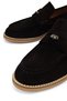 Men's Genuine Leather Brown Suede Loafer Shoes - 5