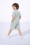 Boys' Striped Shirt and Muslin Shorts Set - 2