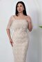 Left Collar Beaded Dress Bal200 - 3
