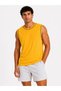 Men's 3-Piece Sleeveless Sports Athlete Set Summer Crew Neck - Black, Red, Yellow - 4