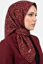 Women's Red Floral Patterned Stitched Writing Pad