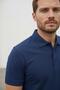 Interview Polo Neck Dark Cobalt Blue T-Shirt - 3