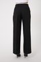Summer Fabric Wide-Leg Pants with Double Waistband, Satin Belt and Cord Detail - 3