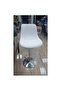 Adjustable Bar Stool Pu Leather With Back Rest Beautiful Design High Chair Counter Chair Kitchen Chair (White) - 2