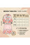 Women's Floral Patterned Front Buttoned Long Summer Efil Efil Maxi Hijab Dress 135 cm - 3