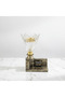 Crystal Glass & Chalk Incense Burner with Kaaba Design | 22×13×10 cm | Luxury Arabic Home Décor - 3