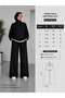 Double Black and Gray Sweatpants - Wide Leg Comfortable Cut High Waist Model - 2