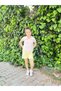 Girl's Pink Polo Collar Blouse Embroidered Shorts Set - 3