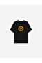 Simit Printed Crew Neck Oversize Trendy Women's T-Shirt