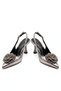 Radiant Metallic Floral Stiletto Heeled Event and Evening Shoes 9cm - 4