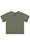 Basic Flamlı T-Shirt for 2-5 Years - Khaki - 2