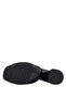 Women's Genuine Leather Black Heeled Slippers - 3