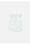 Baby Girl Printed Short Jumpsuit Blue 1707