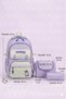 Primary School 3-Piece Set Quality Rain-Proof Twill Fabric Luxury Design Logo-Covered Girls' Bag Thermal Lunch Bag and Pencil Case - 6