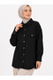 kadın oversize süet gömlek - 3
