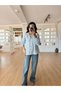 Women's Blue Floral Embroidered Cotton Blouse Pinterest Bohemian Shirt - 5