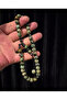 Güleç Natural Stone African Turquoise Natural Stone Prayer Beads 8 mm 33-Piece Sphere Cut - 3