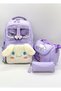 Luxury Plush Detailed Thermal School Backpack and Pencil Case Set for Girls Primary School Bag - 2