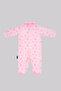 Special Design Heart-Shaped Pink Baby Girl Romper - Front Snap Cotton Romper - 5
