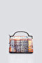 Women's Genuine Leather Flap Mini Shoulder Bag with Card Holder and Keychain Compartment, Small Size - 6