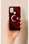 Samsung A21S Compatible Wolf Turkish Flag Patterned Silicone Case