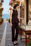 Women's Plus Size Sleeveless Crew Neck Skirt Flounce Vest Spanish Flare Comfortable Cut Suit Casual - 2