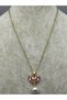 26Kly72 - Steel Pink Heart Pearl Necklace