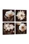Canvas Wall Art Contemporary Simple Life White Flowers Floral Canvas Painting Pictures for Home Bed